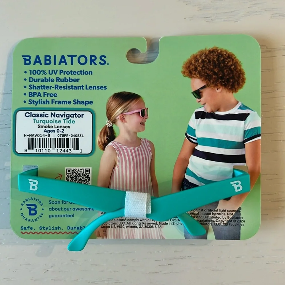 Babiators Classic Navigator Sunglasses Turquoise Tide 0-2 3-5 years
